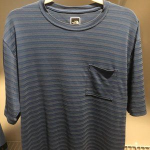 North Face Vintage Striped T-Shirt (Blue/Green)
